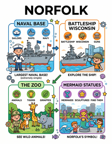 Norfolk I USA I Educational Infographic