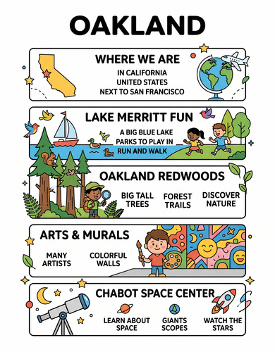 Oakland I USA I Educational Infographic