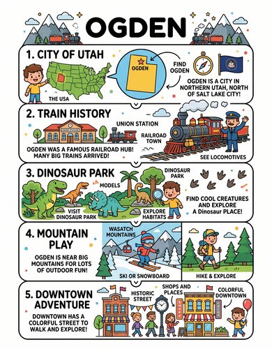 Ogden I USA I Educational Infographic