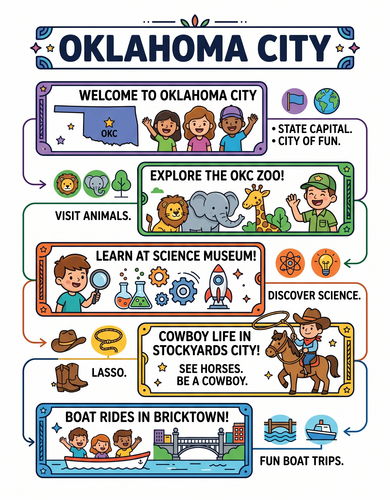 Oklahoma City I USA I Educational Infographic