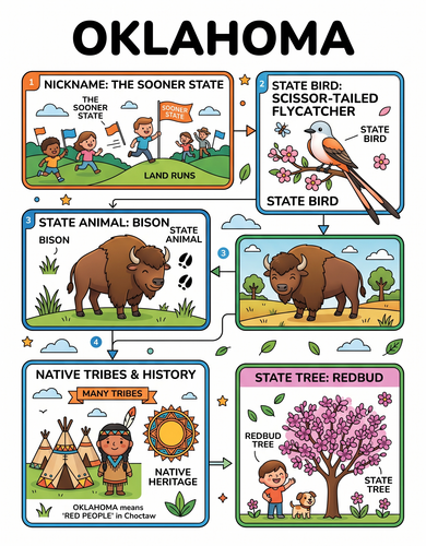 Oklahoma I USA I Educational Infographic