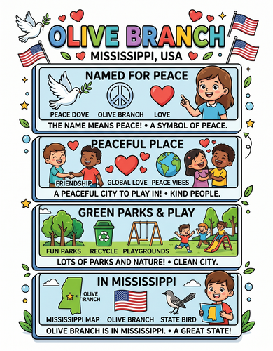 Olive Branch I USA I Educational Infographic