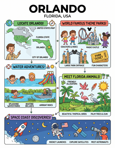Orlando I USA I Educational Infographic