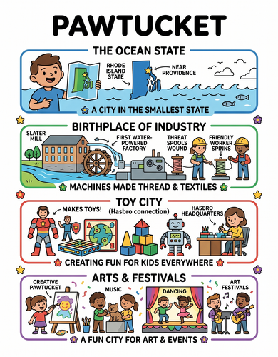 Pawtucket I USA I Educational Infographic