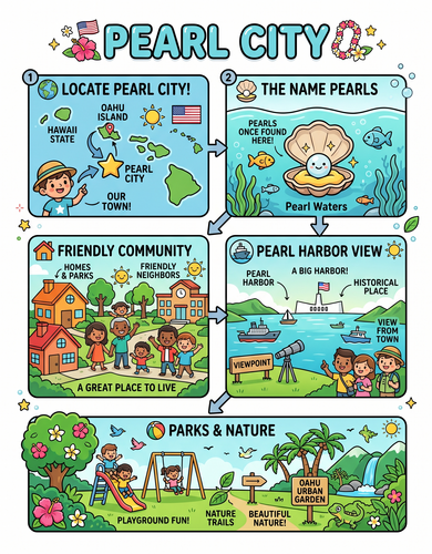 Pearl City I USA I Educational Infographic