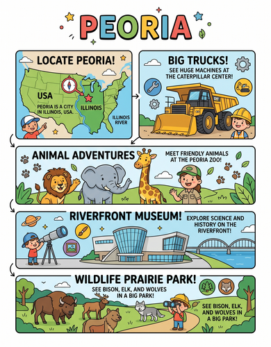 Peoria I USA I Educational Infographic