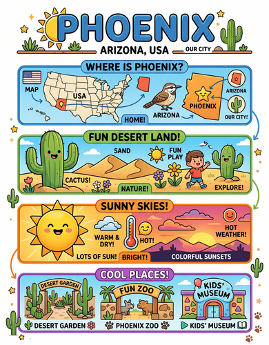 Phoenix I USA I Educational Infographic