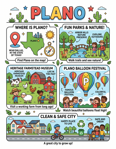 Plano I USA I Educational Infographic