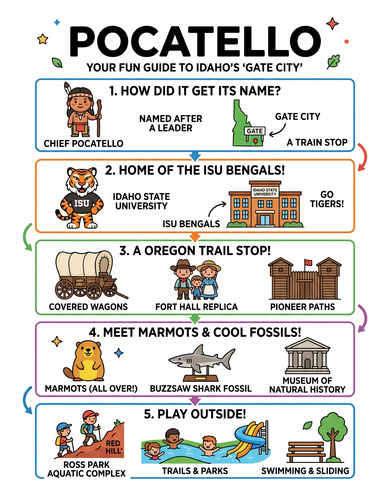 Pocatello I USA I Educational Infographic