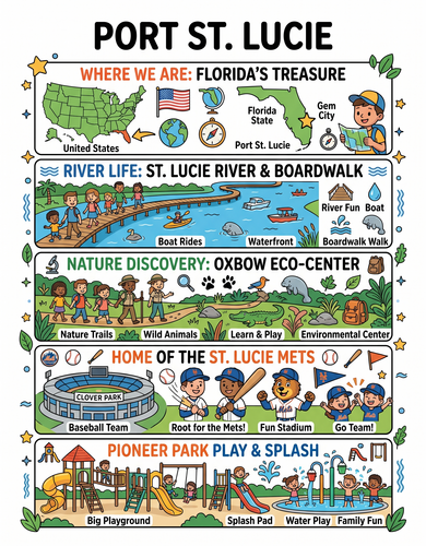 Port Saint Lucie I USA I Educational Infographic