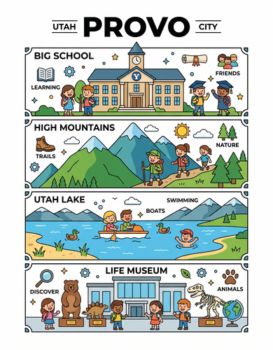 Provo I USA I Educational Infographic
