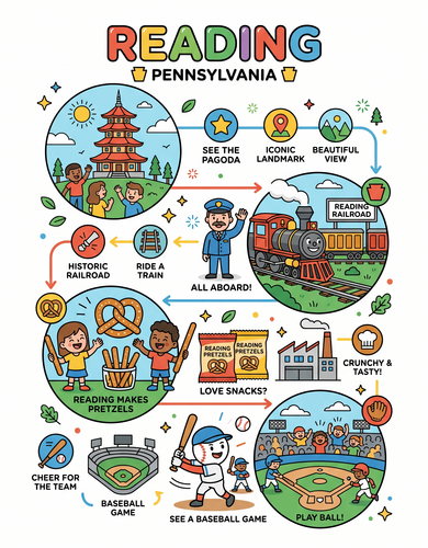 Reading I USA I Educational Infographic