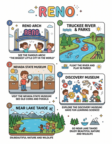 Reno I USA I Educational Infographic
