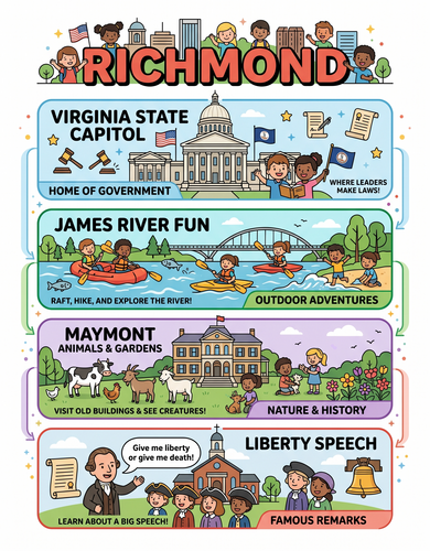 Richmond I USA I Educational Infographic