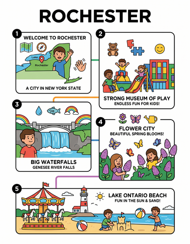 Rochester I USA I Educational Infographic