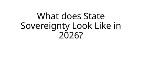 Global Politics: What Does State Sovereignty Look Like in 2026?