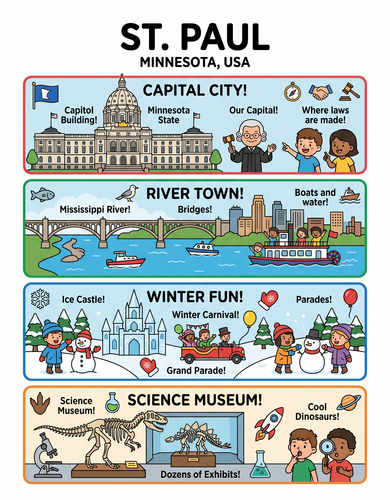Saint Paul I USA I Educational Infographic