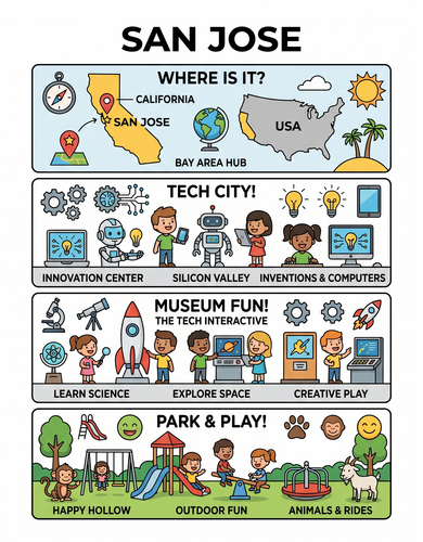 San Jose I USA I Educational Infographic