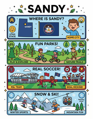 Sandy I USA I Educational Infographic