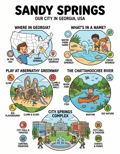 Sandy Springs I USA I Educational Infographic