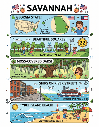 Savannah I USA I Educational Infographic
