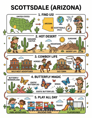 Scottsdale I USA I Educational Infographic