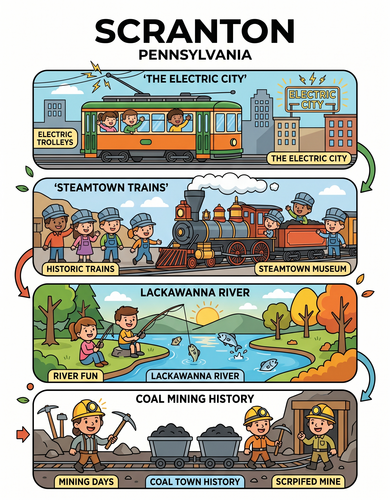 Scranton I USA I Educational Infographic