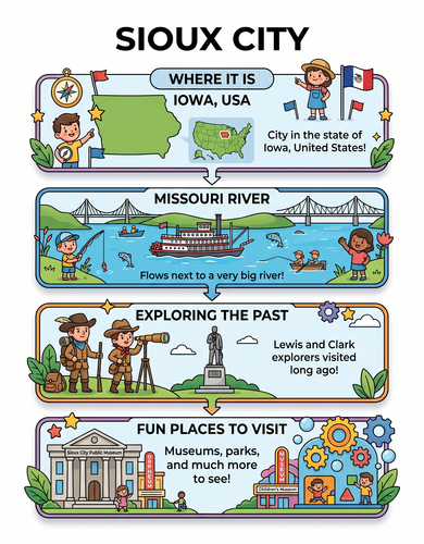 Sioux City I USA I Educational Infographic