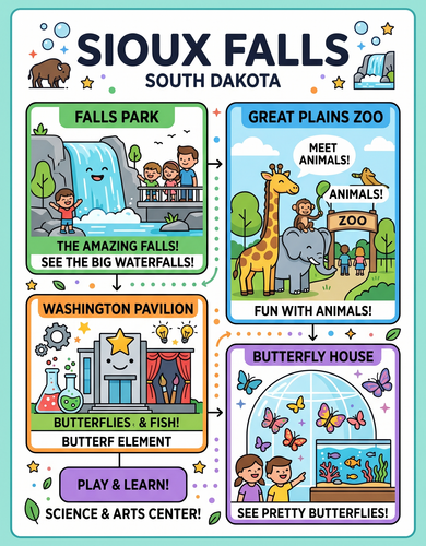 Sioux Falls I USA I Educational Infographic