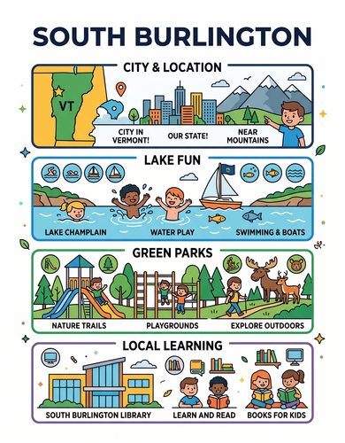 South Burlington I USA I Educational Infographic