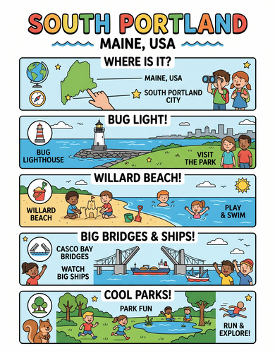 South Portland I USA I Educational Infographic