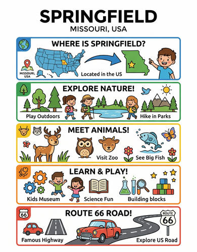 Springfield - I USA I Educational Infographic