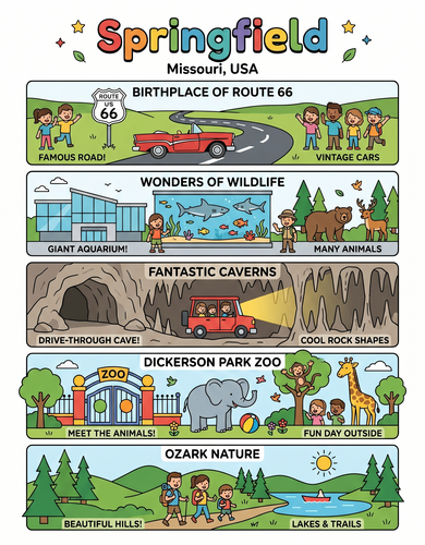 Springfiled - I USA I Educational Infographic
