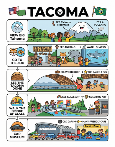 Tacoma I USA I Educational Infographic