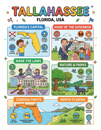 Tallahassee I USA I Educational Infographic