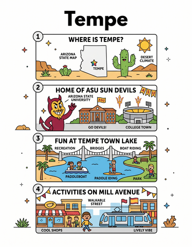 Tempe I USA I Educational Infographic