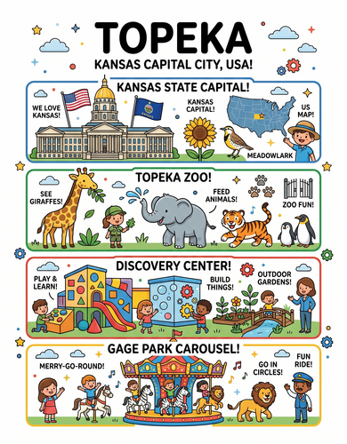 Topeka I USA I Educational Infographic