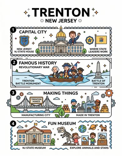 Trenton I USA I Educational Infographic