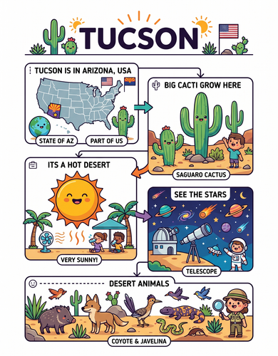 Tucson I USA I Educational Infographic