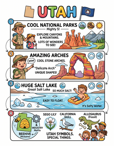 Utah I USA I Educational Infographic