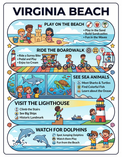Virginia Beacj I USA I Educational Infographic