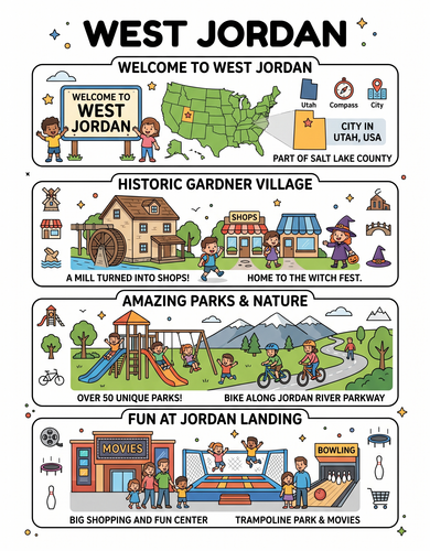 West Jordan I USA I Educational Infographic