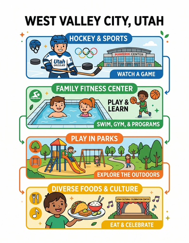 West Vally City I USA I Educational Infographic