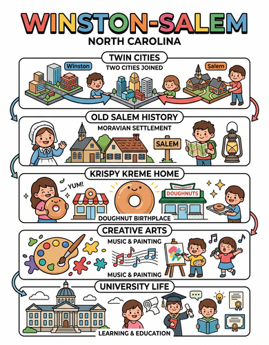 Winston-Salem I USA I Educational Infographic