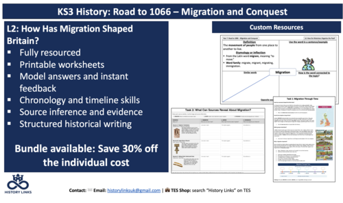 Migration to Britain and Chronology | KS3 Year 7 History Lesson