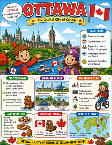 Ottawa I Geography I Educational Infographic