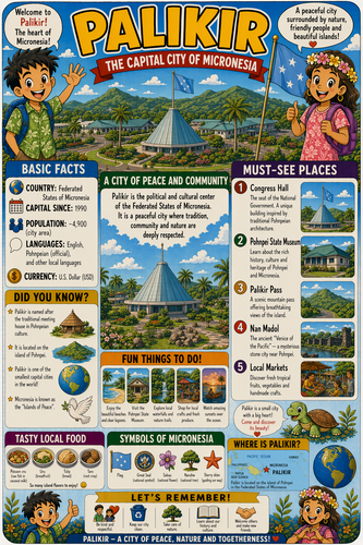 Palikir I Geography I Educational Infographic