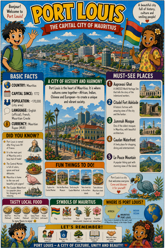 Port Louis I Geography I Educational Infographic