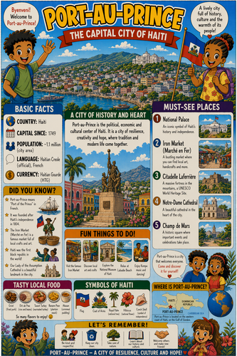 Port-au-Prince I Geography I Educational Infographic