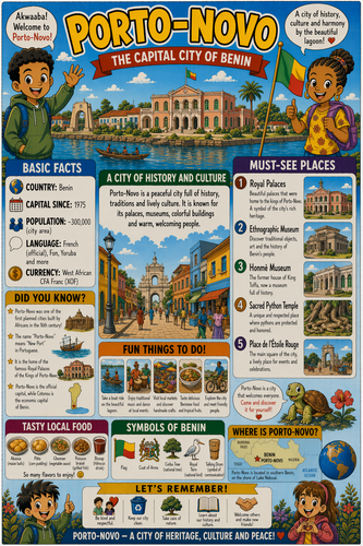 Porto-Novo I Geography I Educational Infographic